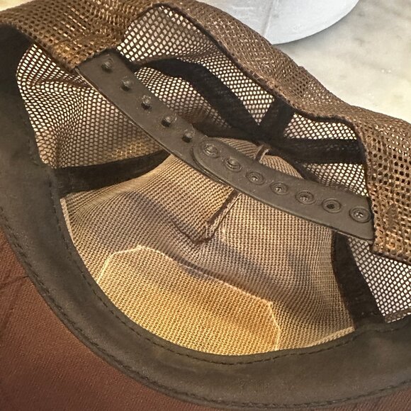 Vintage NEW Suniland Furniture Houston Truckers Hat Cap Brown Unworn Small - Picture 11 of 16